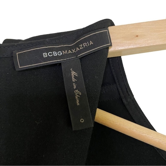 BCBG Nikole Asymmetrical Color‑Block Shift Dress • Size 0 • Like New • Business - Picture 6 of 7